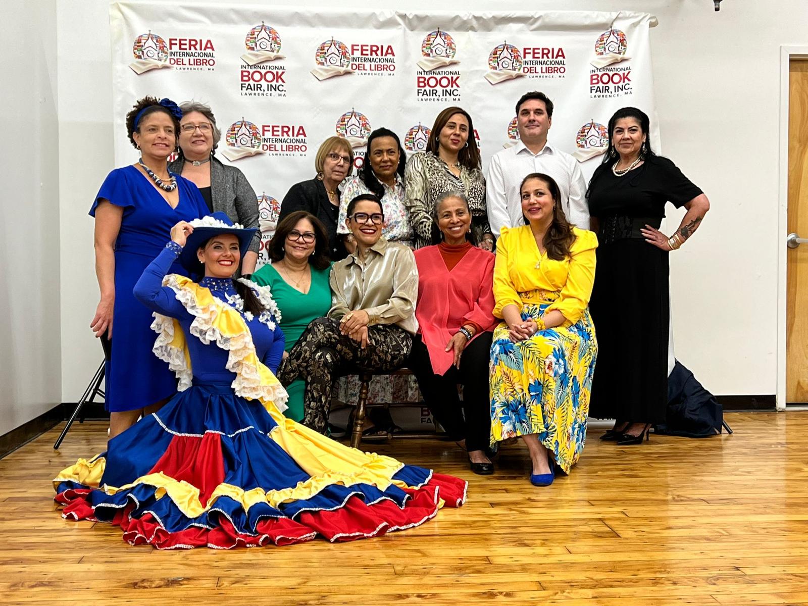 Casa de Venezuela community celebrating at the International Book Fair